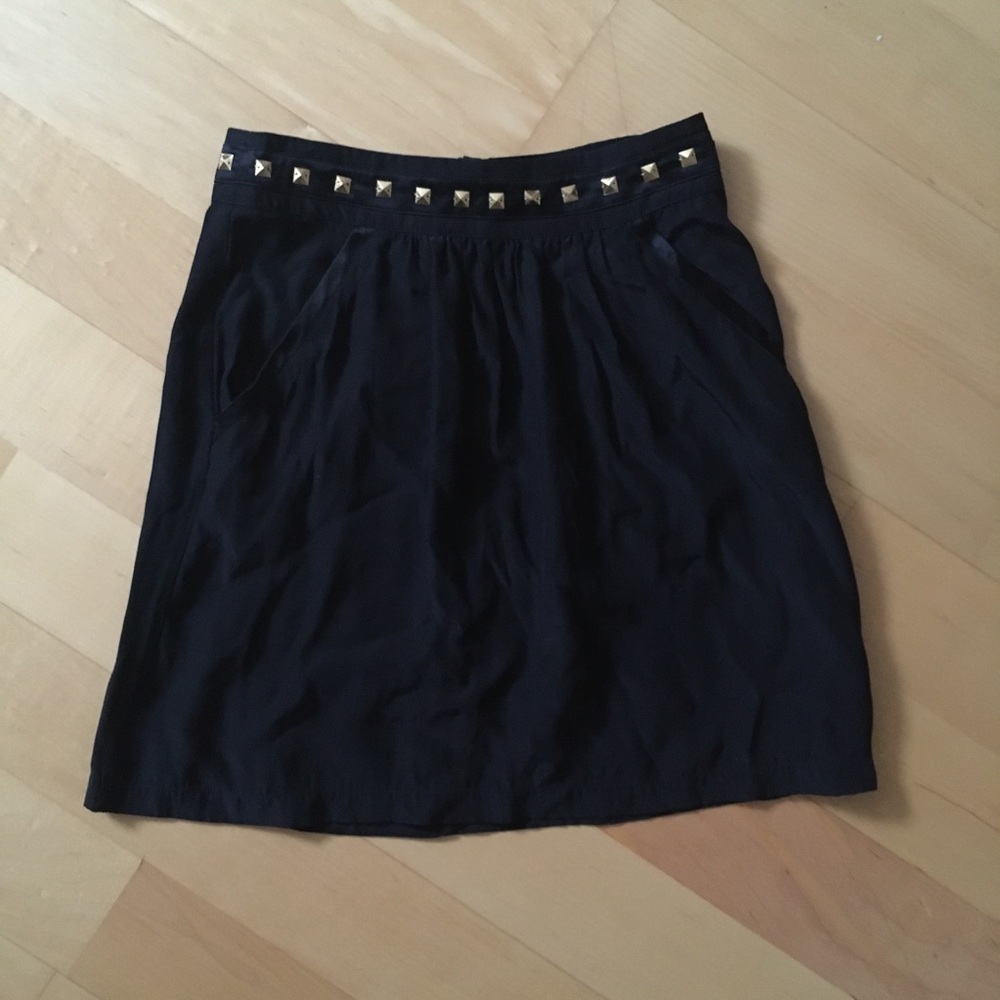 Black skirt with gold studs